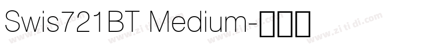Swis721BT Medium字体转换